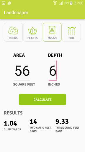 Android application Landscaper screenshort