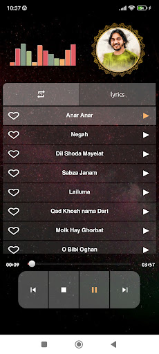 آهنگ های شرافت پروانی Screen 3