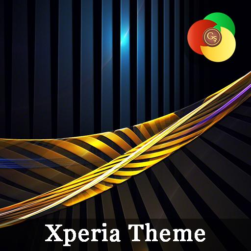 Golden lines | Xperia™ Theme  Icon