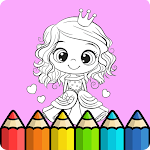 Cover Image of Download coloring rainbow princess  APK