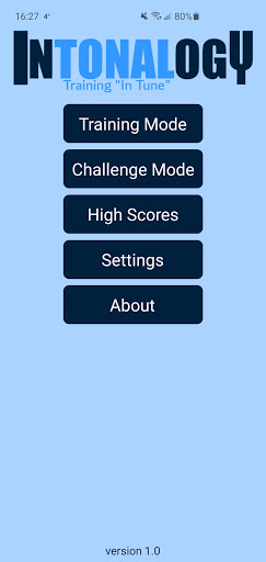 Android application Intonalogy screenshort