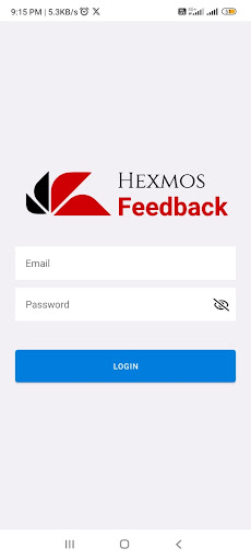 Android application Feedback by Hexmos screenshort