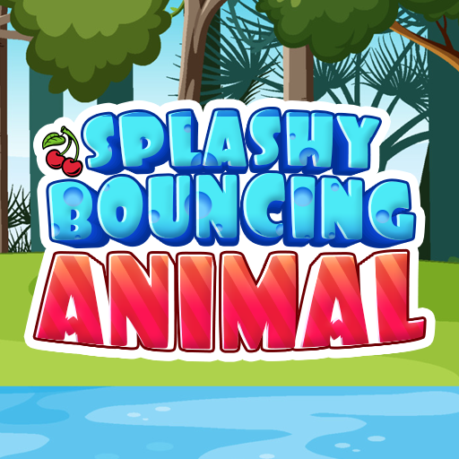 Splashy Bouncing Animal logo