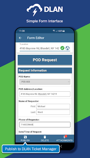 DLAN Mobile Responder Screen 3