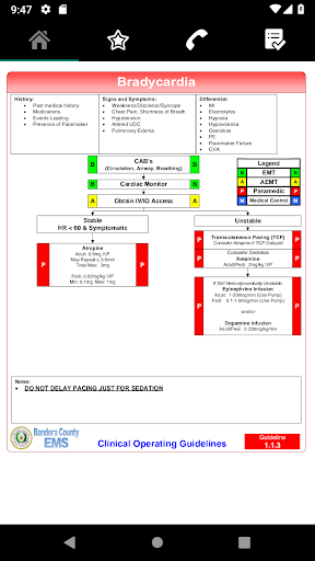 Bandera County EMS Protocols Screen 3