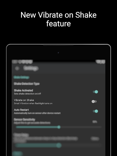 Flashlight with Shake