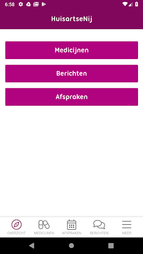 Android application HuisartseNij screenshort