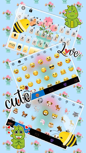 Cute Flower Pot Keyboard Theme Screen 3