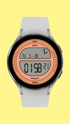 Pink Oval Watch Face screenshot 7