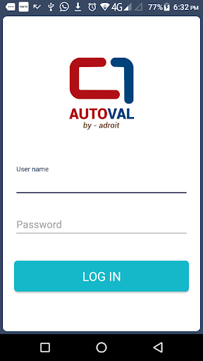 Android application AutoVal by adroit screenshort