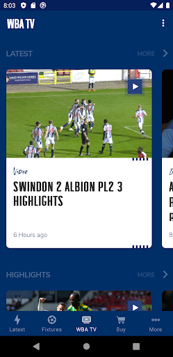 West Bromwich Albion Screen 3