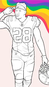 Draw Coloring NFL Football
