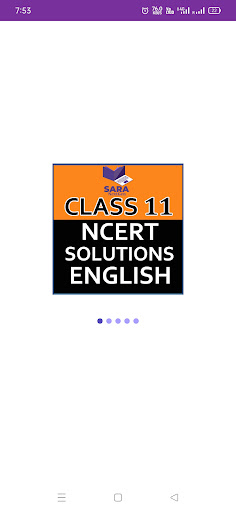 Android application Ncert solution class11 English screenshort