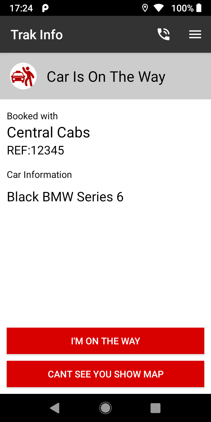 Android application Central Cabs Southport screenshort