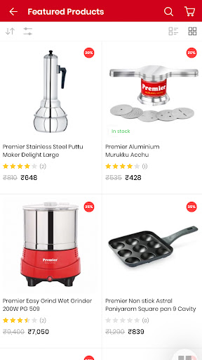 Android application Premier Kitchen screenshort