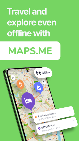 MAPS.ME: Offline maps GPS Nav banner