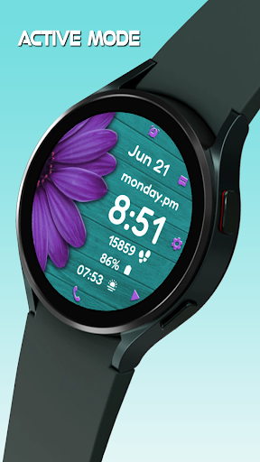 Daisy Vibrant Bloom Watch Face
