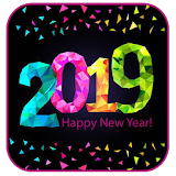 New Year 2019 HD Images Wishesh Messages GIF icon