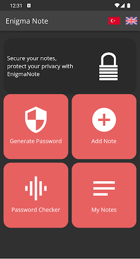 Android application Enigma Note: Notes + Password screenshort