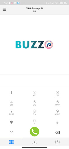 Android application BUZZYA SOFTPHONE VOIP screenshort