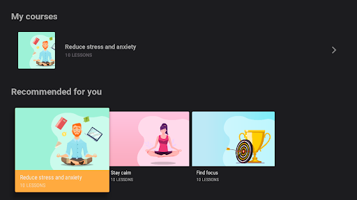 Screenshot of Mindfulness Coach: Relax, Calm