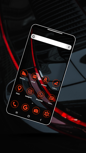 Android application Red Icon Pack screenshort
