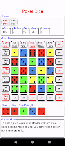 Poker Dice Screen 3