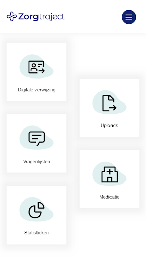 Android application Zorgtraject screenshort