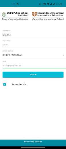 App screenshot
