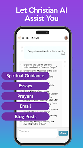Android application Christian AI screenshort