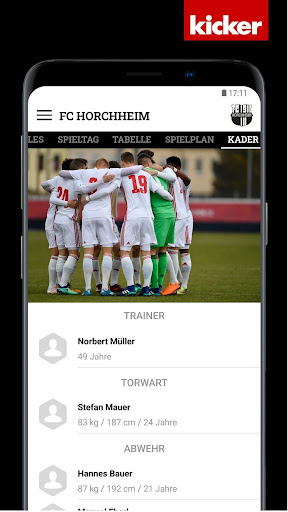 Android application FC Horchheim screenshort