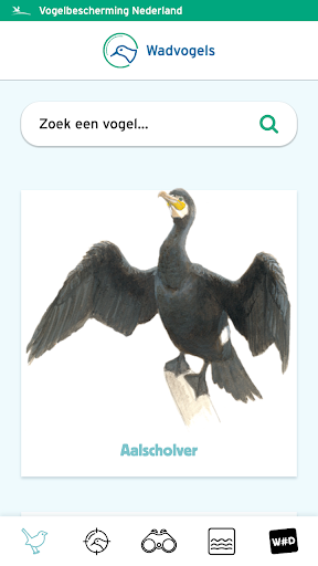 Android application Wadvogels screenshort
