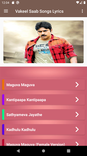 Songs Lyrics Movie Vakeel Saab