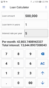 Екранна снимка на NT Calculator