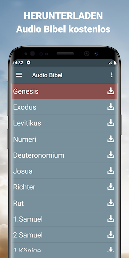 Android application Deutsch Bibel mit audio mp3 screenshort