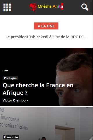 Android application Onesha Afrika screenshort
