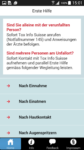 Tox Info App Screen 3
