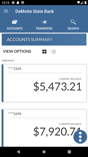 DSB Mobile Banking App Screen 2