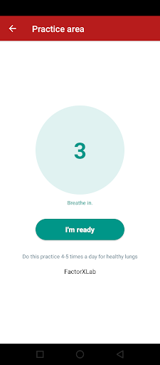 Lung Test and Breath Exercise Screen 2