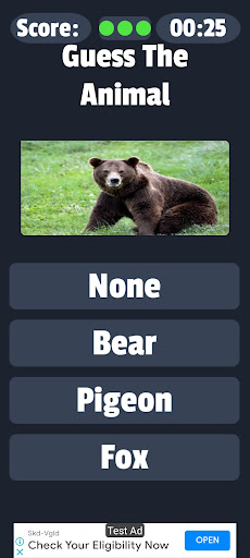 Animal Quiz Learn & Play game Screen 3