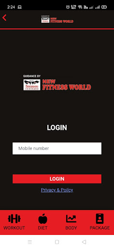 Android application NFW Gym screenshort