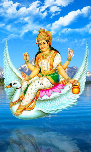 Android application Goddess Saraswati Wallpaper screenshort