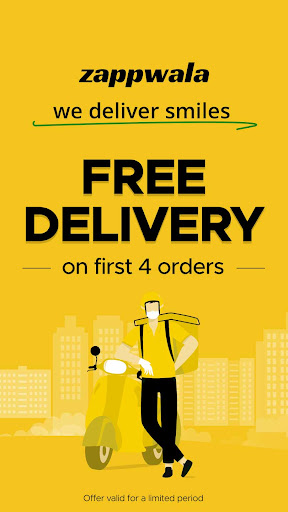 Android application Zappwala: Food Delivery screenshort