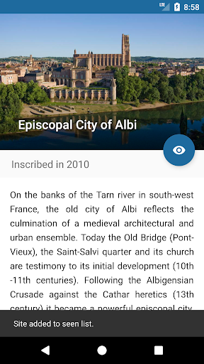 Android application Heritage screenshort