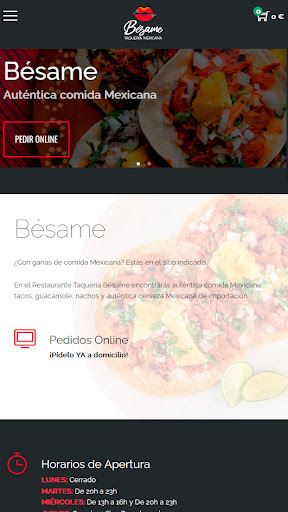 Android application Taquería Bésame screenshort