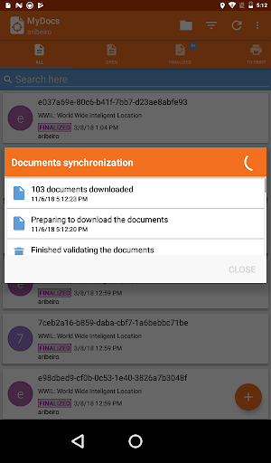 Quatenus MyDocs Screen 2