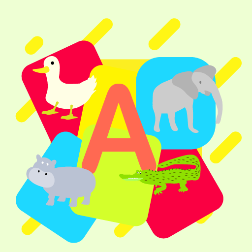 Animals learning cards logo