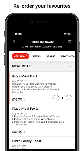 Fellas Takeaway Screen 2