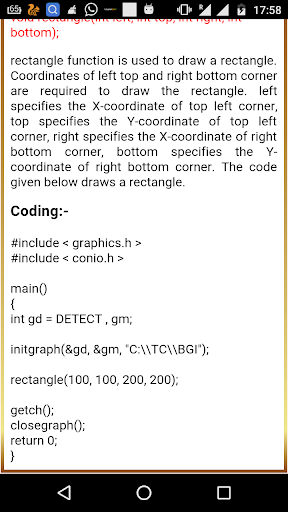 C Graphics Tutorial Screen 3