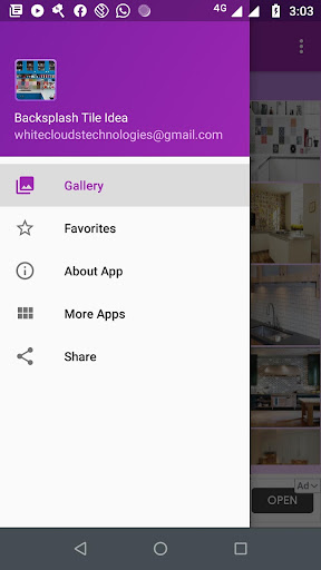 Android application Backsplash Tile Idea Gallery screenshort